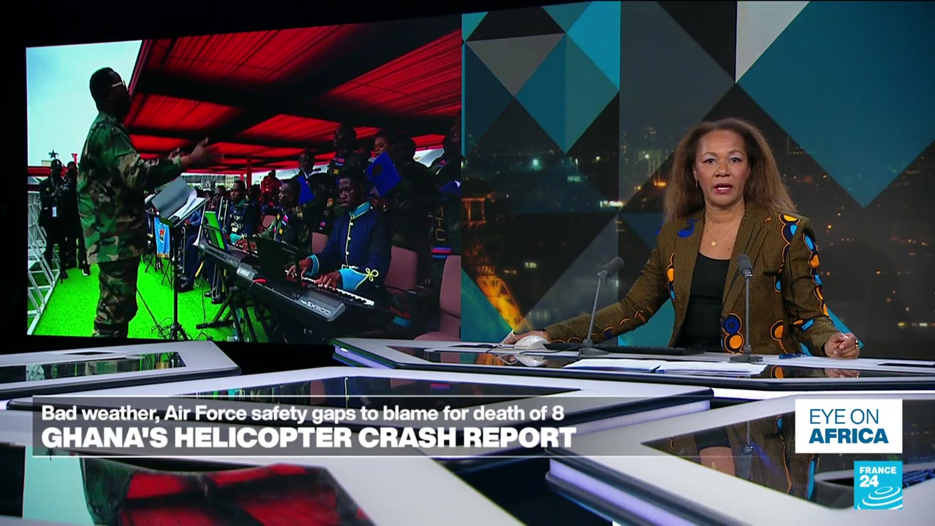 'Video thumbnail for Ghana helicopter crash caused by bad weather and safety gaps, report says'