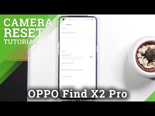 Video thumbnail for OPPO Find X2 Pro – Reset All Camera Settings / Restore Camera Defaults