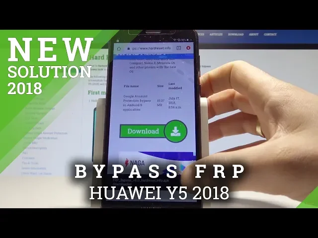 Video thumbnail for How to Bypass Google Account in HUAWEI Y5 2018 - Unlock Google Protection Solution