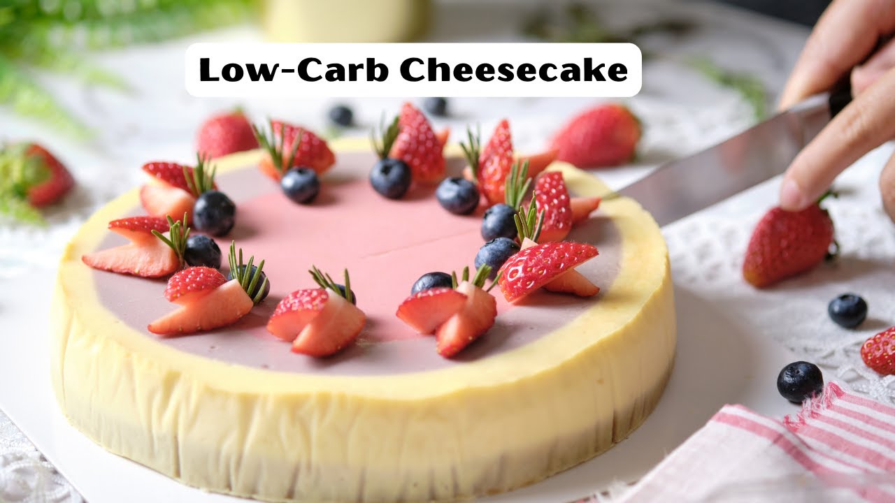 'Video thumbnail for Low Carb Cheesecake Recipe: video blog'