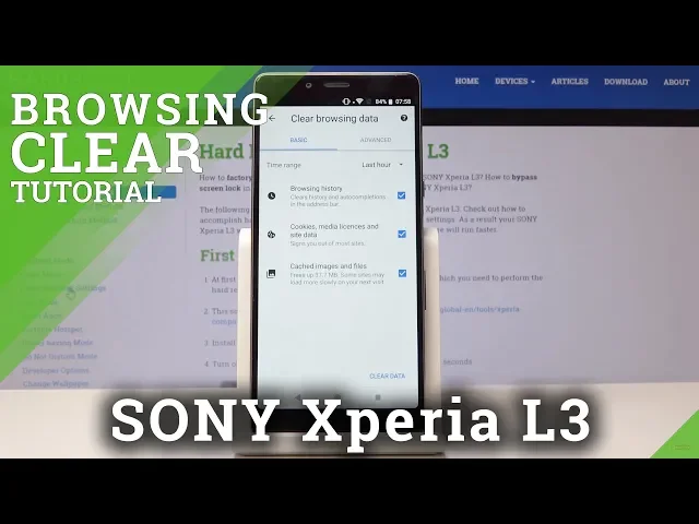 Video thumbnail for How to Delete Browser History in SONY Xperia L3 - Clear Browsing Data