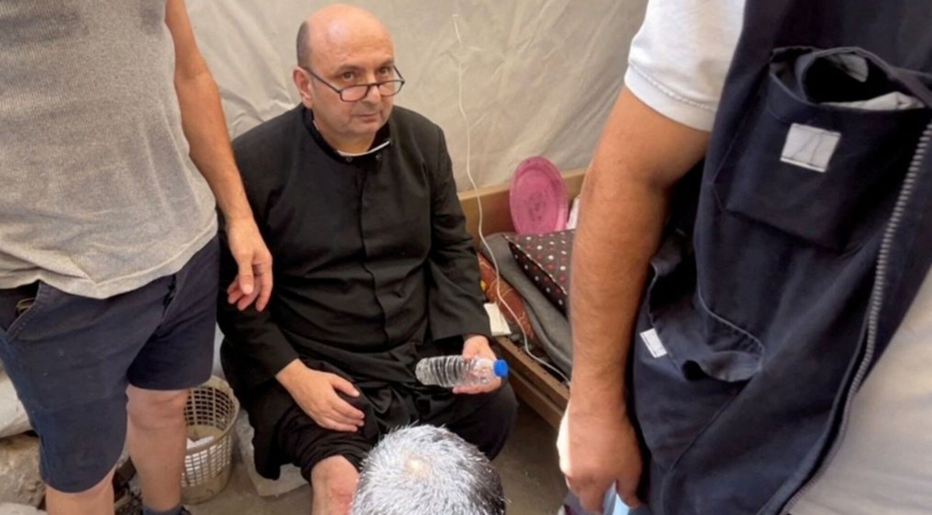 'Video thumbnail for Israel bombs Gaza’s only Catholic church sheltering elderly and children'