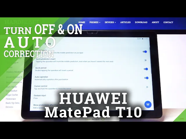 Video thumbnail for How to Turn On And Turn Off Auto Correction on HUAWEI MatePad T10 – Use Auto Correction