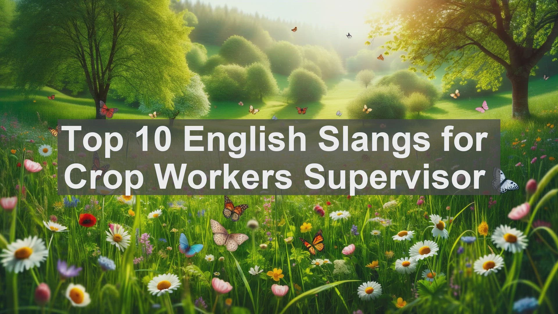 'Video thumbnail for Top 10 English Slangs for Crop Workers Supervisor'