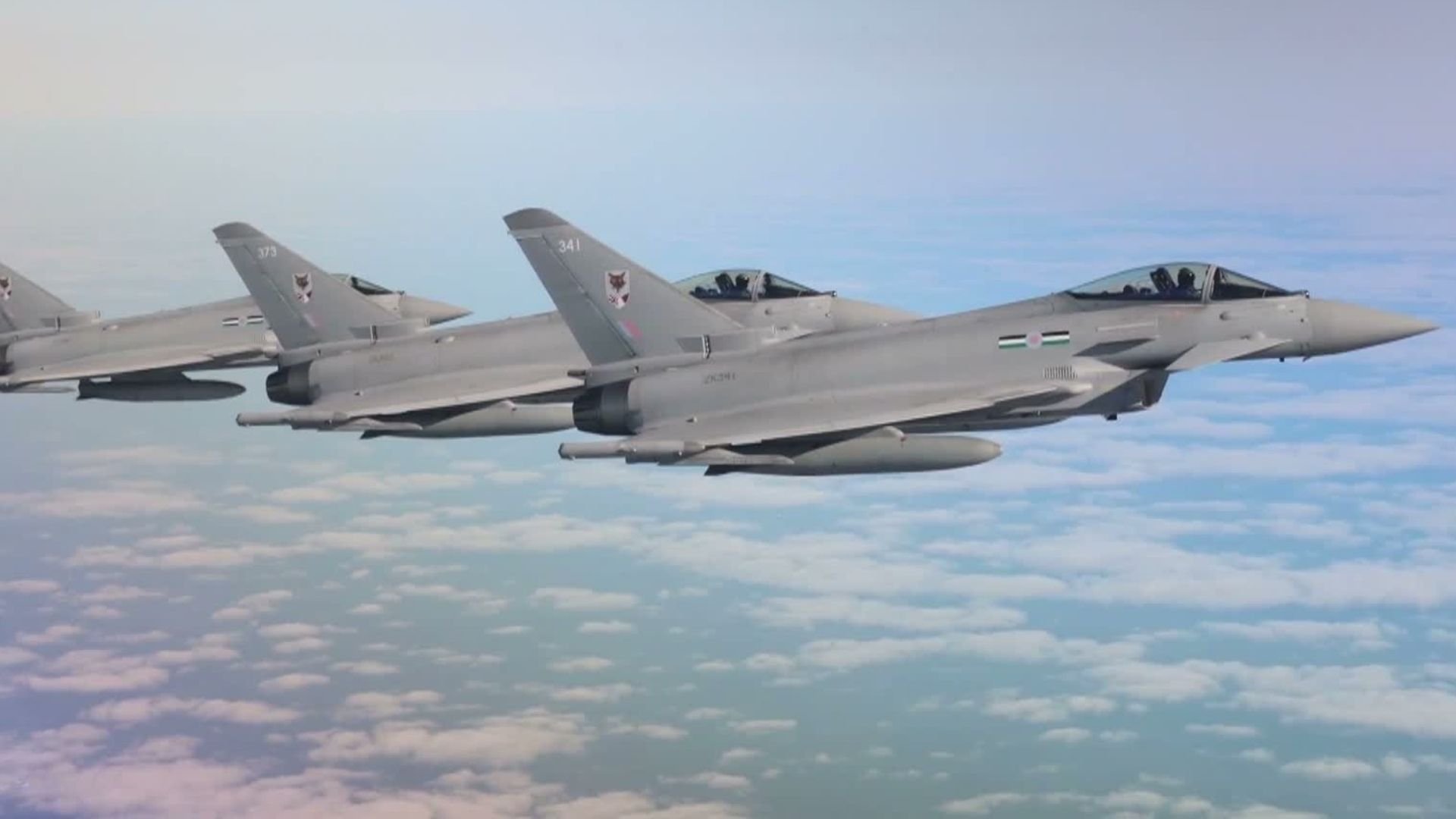 Video thumbnail for UK Deploys Typhoon Fighter Jets to Saudi Arabia Amid Houthi Threat