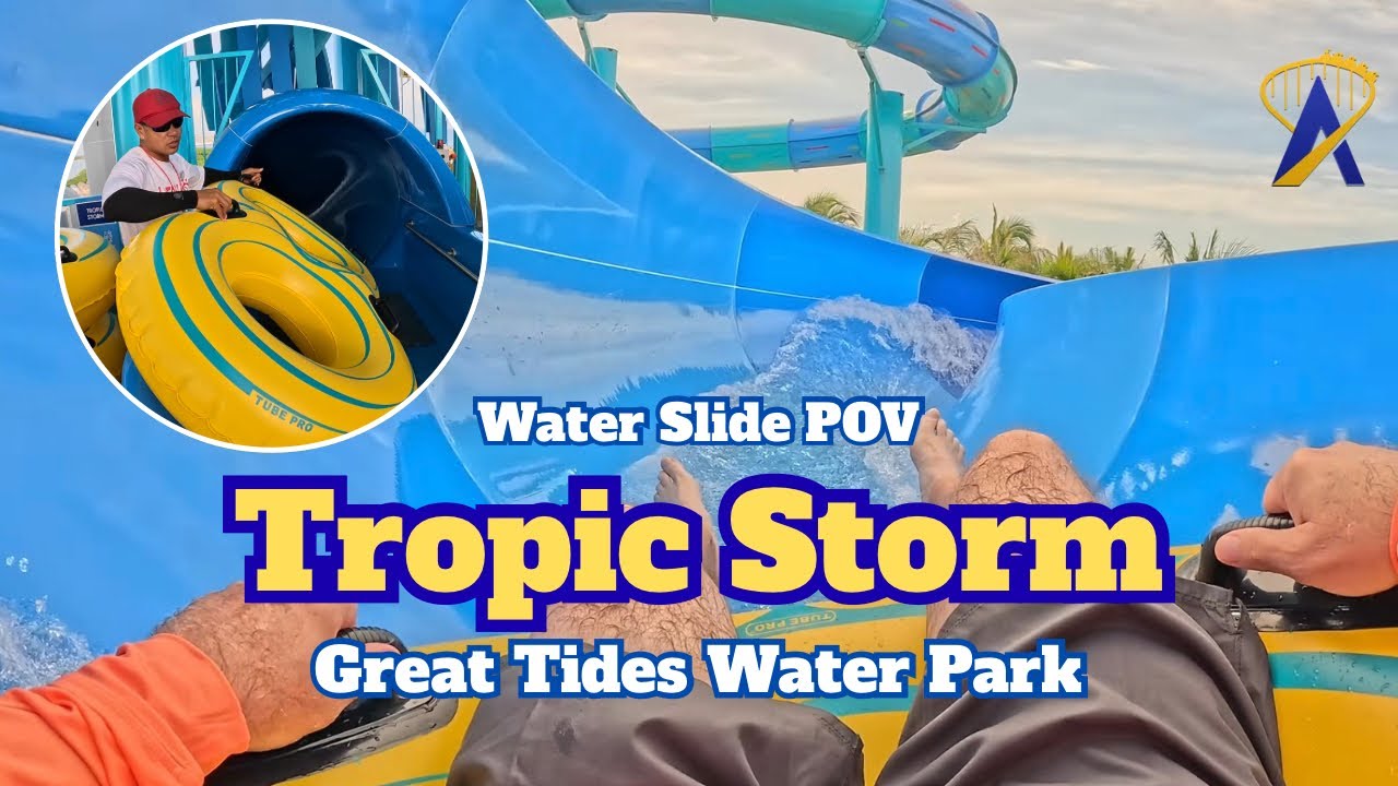 Video thumbnail for Tropic Storm POV at NCL's All-New Great Tides Water Park!