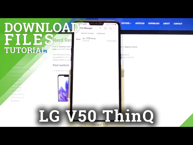Video thumbnail for How to Find Downloaded Files in LG V50 ThinQ – Find Downloaded Files Folder