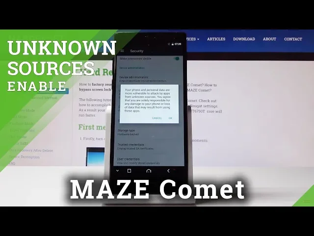 Video thumbnail for How to Allow Unknown Sources in Maze Comet – Install Unknown Apps