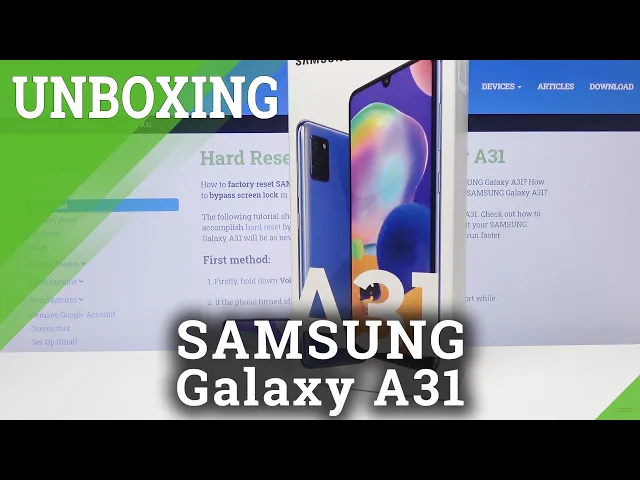 Video thumbnail for Unboxing SAMSUNG Galaxy A31 – Quick Review / What’s hidden inside the box?