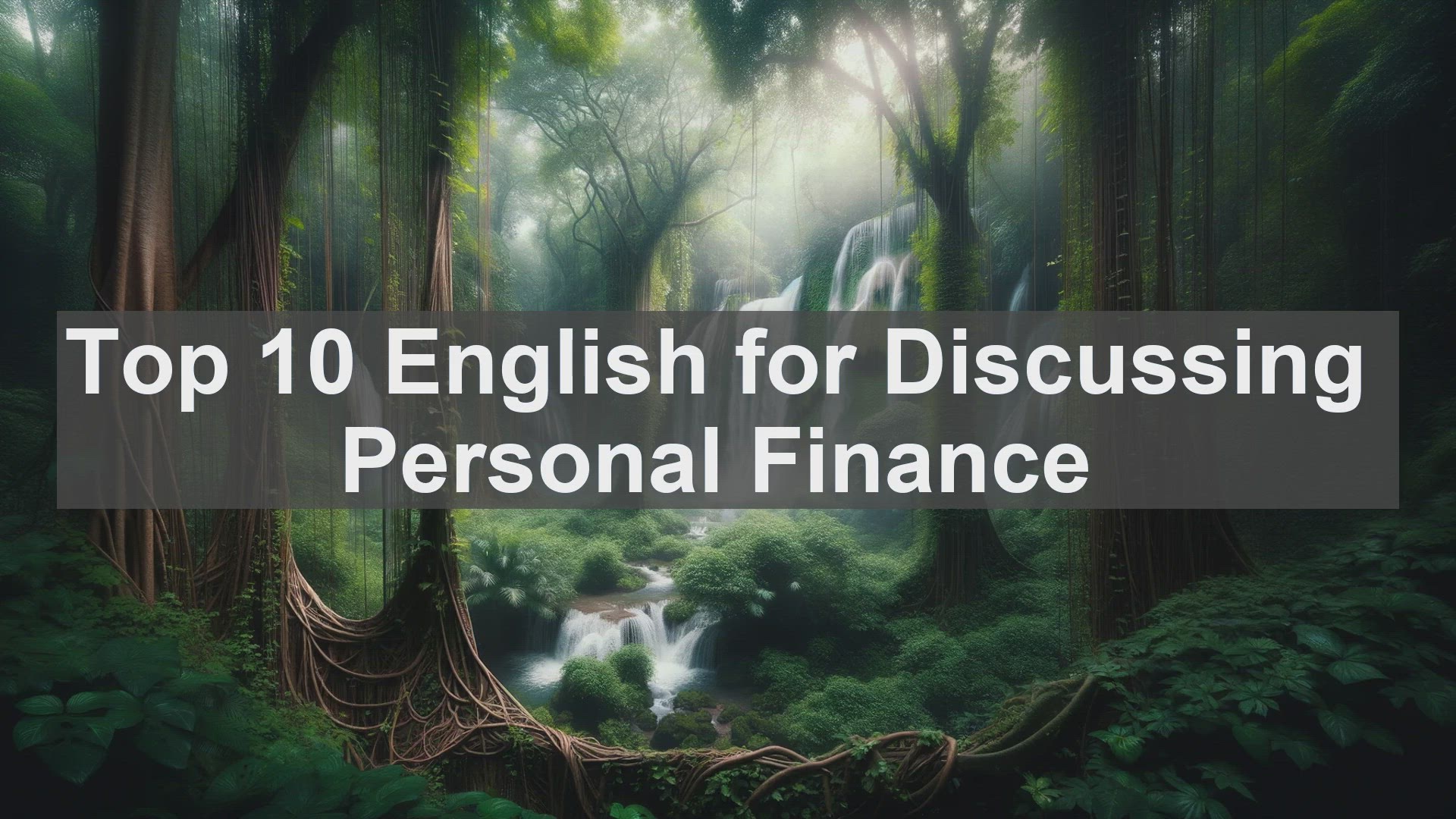 'Video thumbnail for Top 10 English for Discussing Personal Finance'