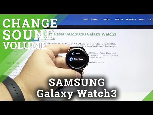 Video thumbnail for How to Change Sound Volume in SAMSUNG Galaxy Watch3 45 mm – Customize Sound