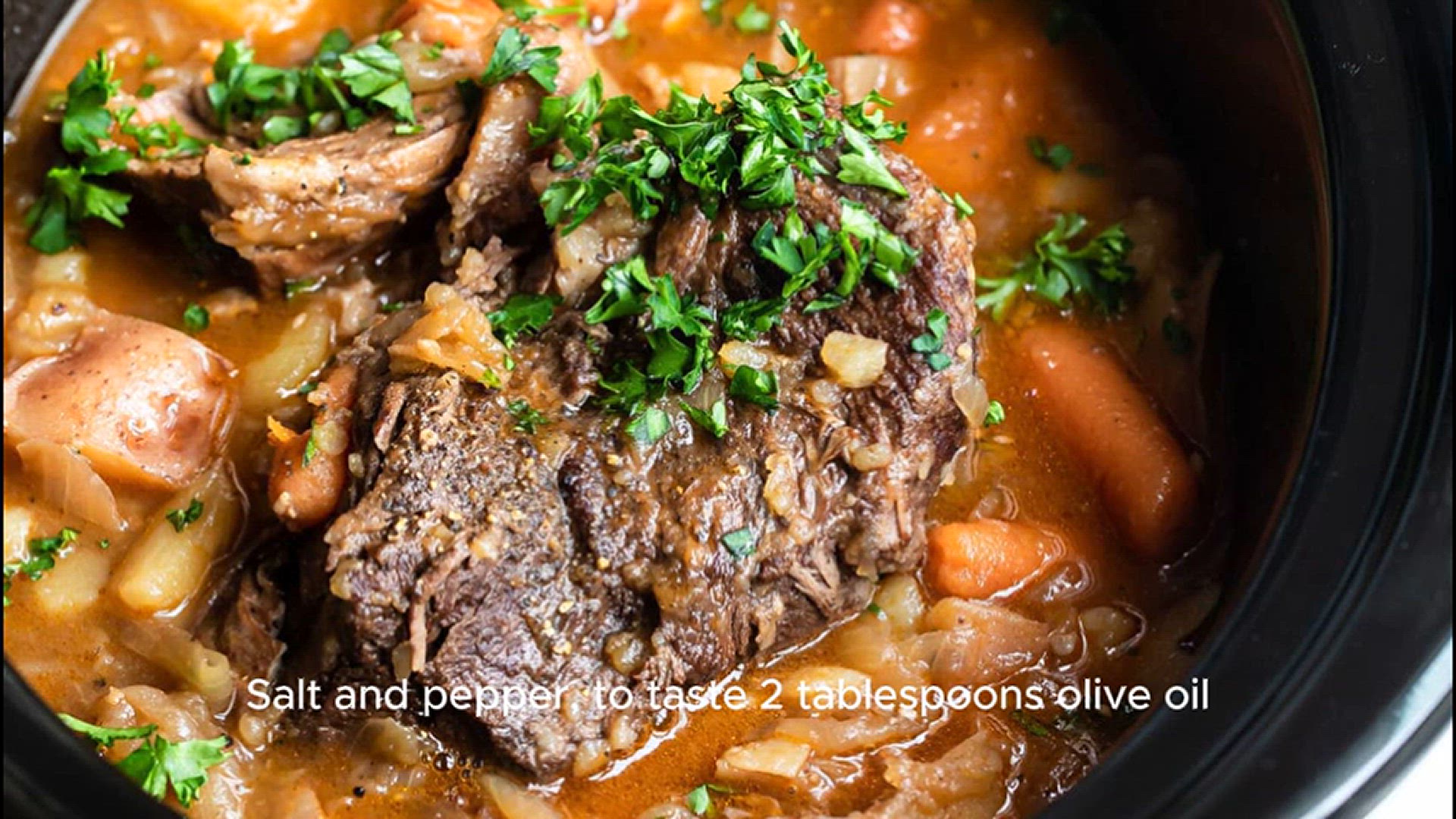 'Video thumbnail for Slow Cooker Pot Roast Recipe'