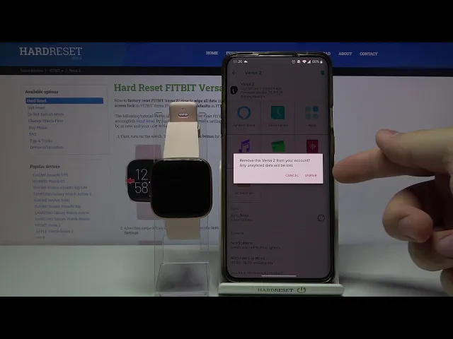 Video thumbnail for How to Unpair FITBIT Versa 2 – Disconnect Devices