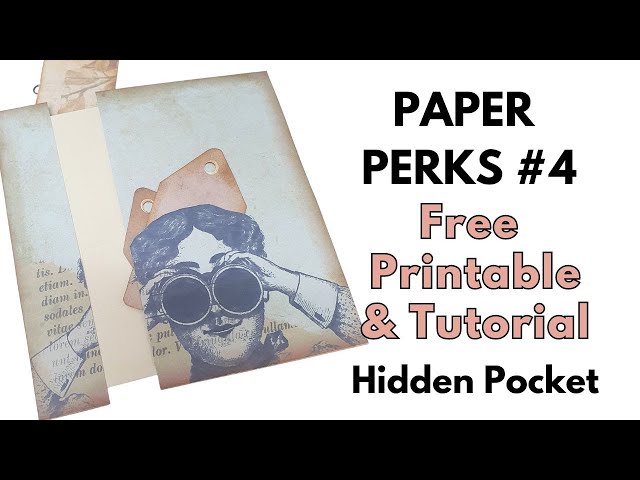Video thumbnail for Paper Perk #4 - Hidden Pocket Free Printable and Tutorial