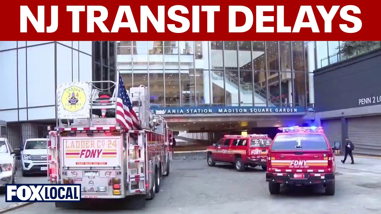 Video thumbnail for NJ Transit delays reach 60 minutes at NY Penn Station due to wire issues
