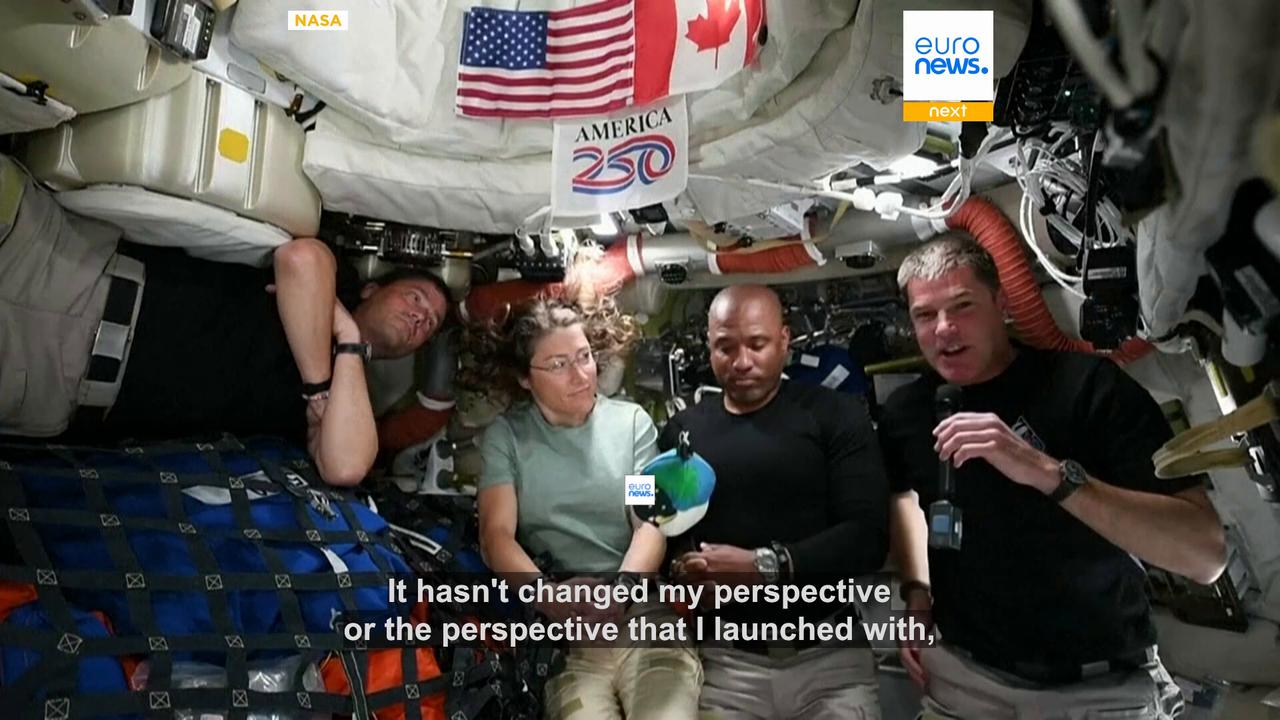 Video thumbnail for Heading home: Artemis II crew share their most precious thoughts after moon mission