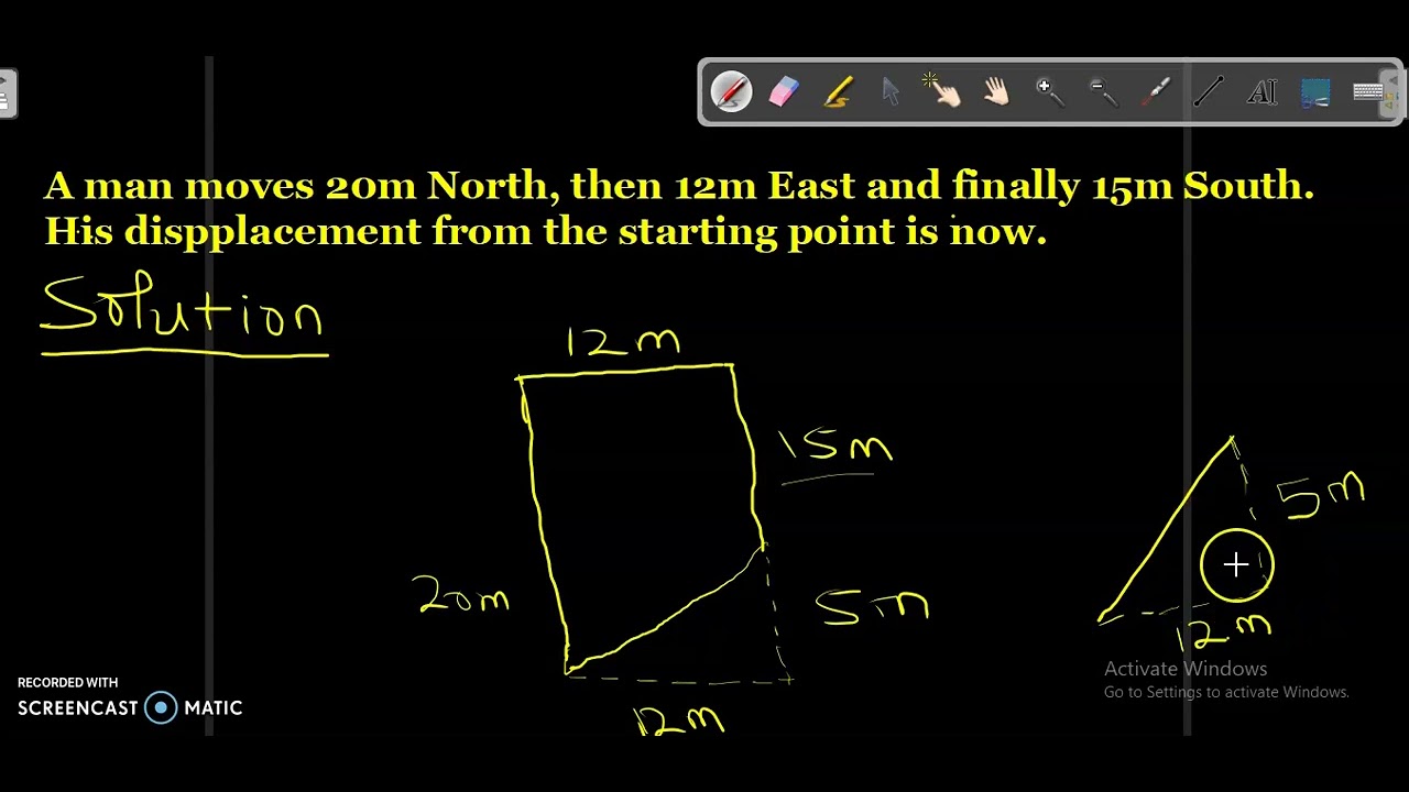 'Video thumbnail for How to Find Displacement Using Bearing | Displacement and Navigating with Bearings Explained'