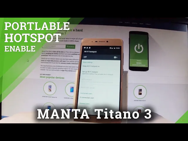 Video thumbnail for How to Enable Personal Hotspot in MANTA Titano 3 - Share Mobile Data