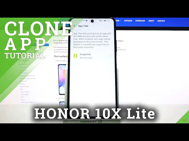 Video thumbnail for How to Clone Apps on HONOR 10X Lite – Dual Apps