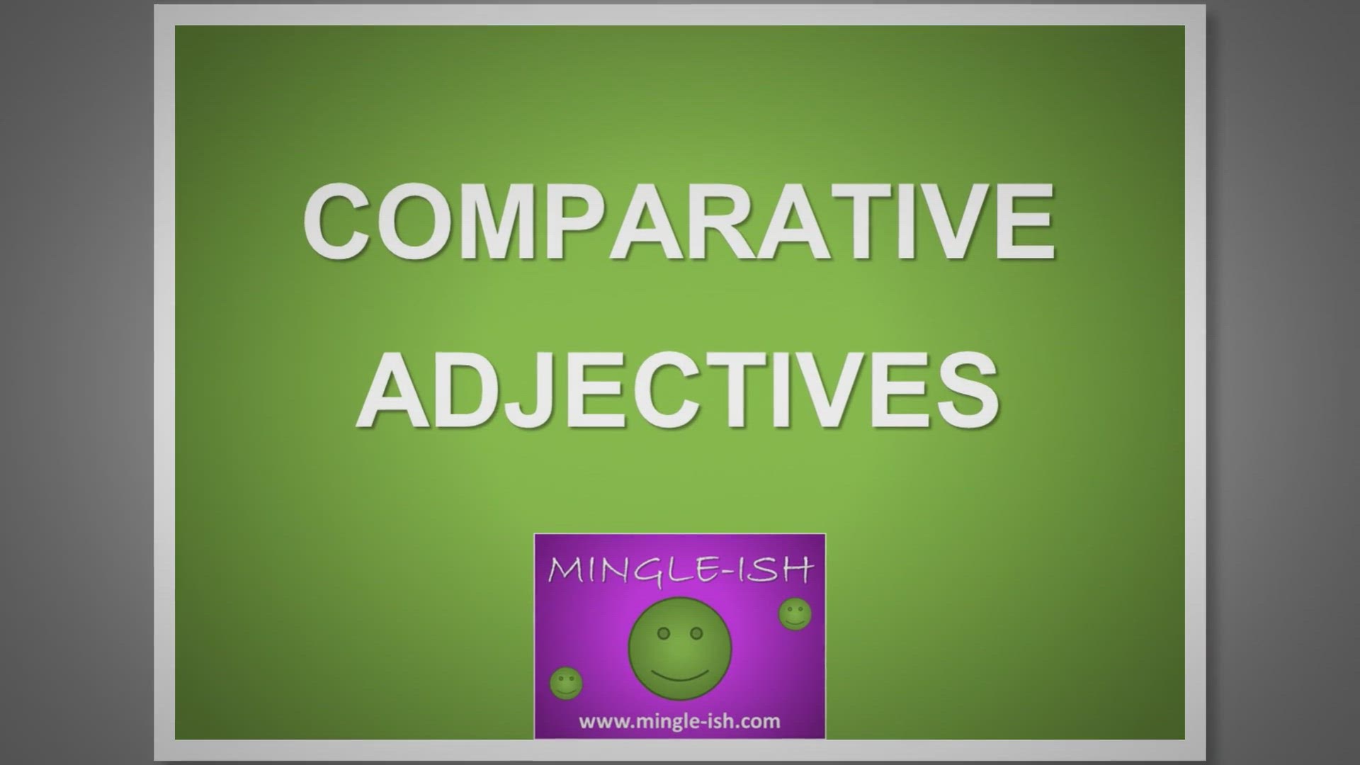 'Video thumbnail for Learn Comparative Adjectives: Fun and Simple English Lesson'