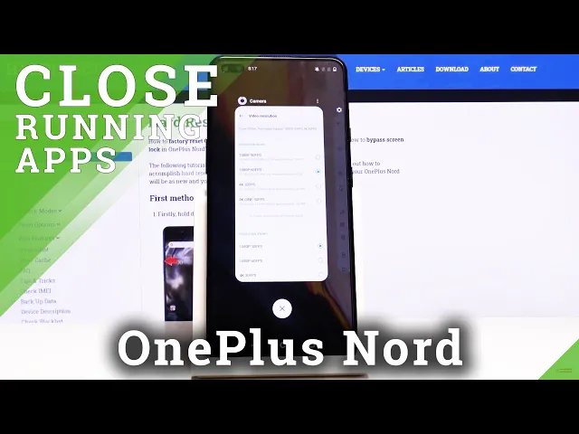 Video thumbnail for How to Turn Off Running Apps in OnePlus Nord – Close Background Apps