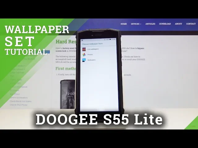 Video thumbnail for How to Set Up Wallpaper in Doogee S55 Lite - Change Wallpaper