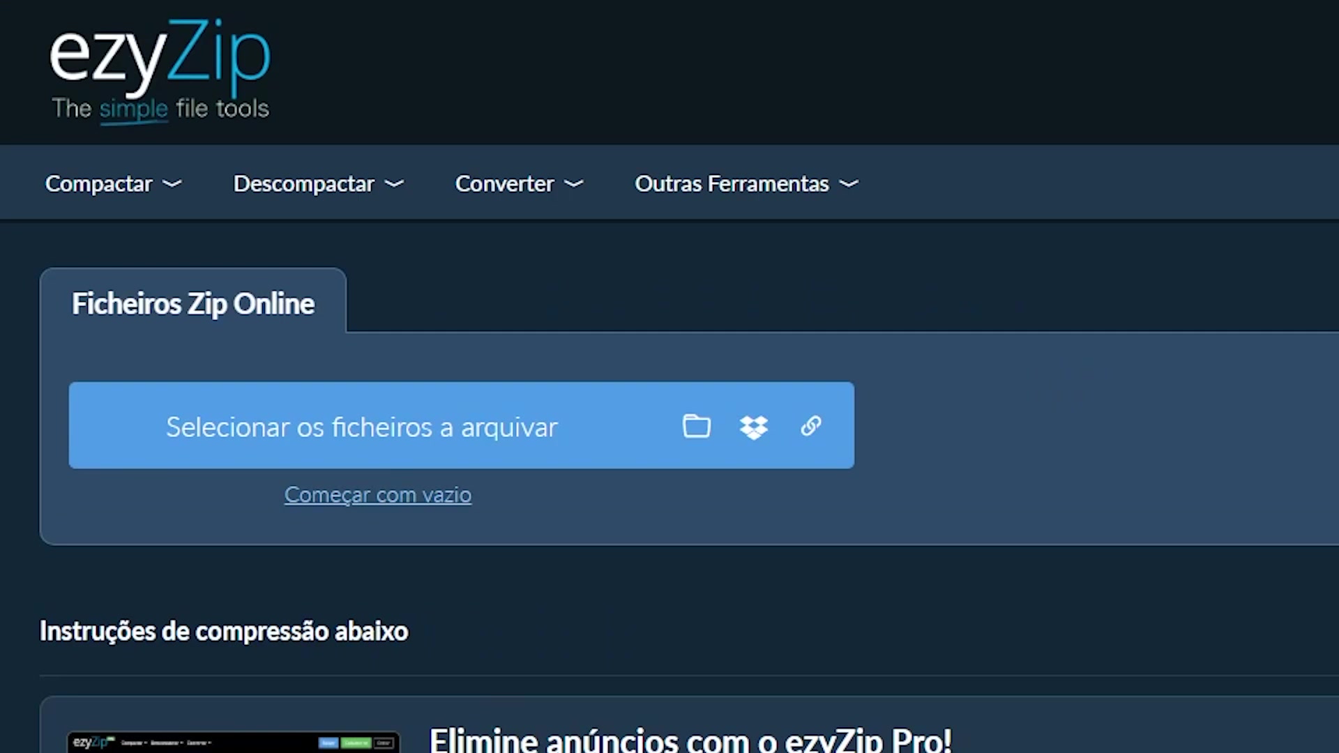 Video thumbnail for 📦 Como Criar um Arquivo Compactado com o EzyZip Online Grátis | Sem Instalar Software