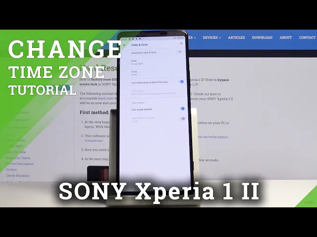 Video thumbnail for How to Set Up Date and Time in SONY Xperia 1 II – Choose Time Zone