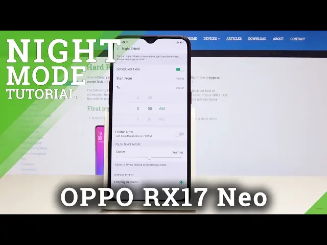 Video thumbnail for OPPO RX17 Neo Night Shield - How to Turn On OPPO Night Mode