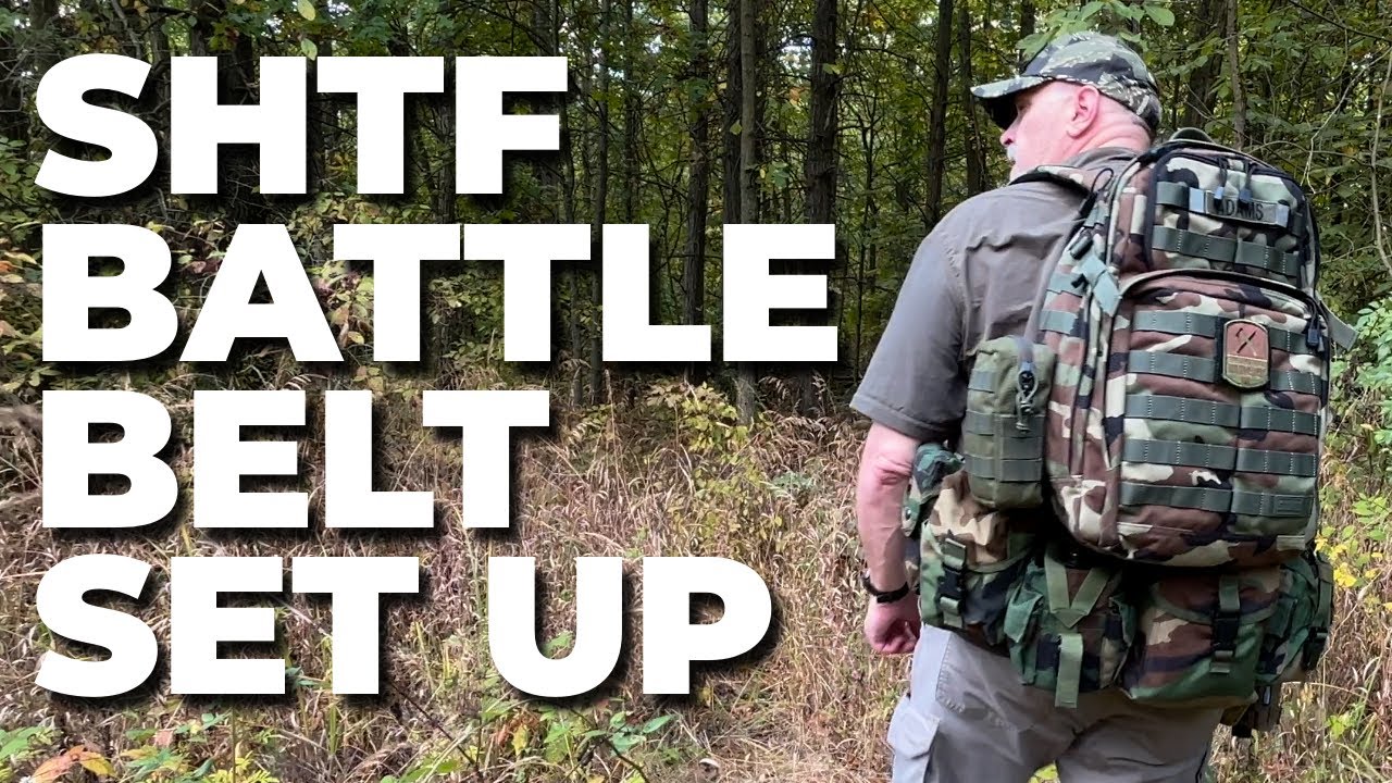 Video thumbnail for Build a BUDGET BATTLE BELT for SHTF! Bugout & Survival Gear