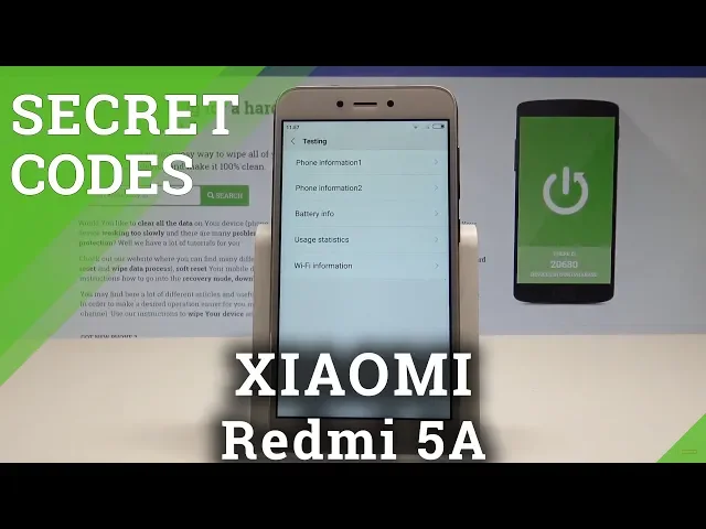 Video thumbnail for XIAOMI Redmi 5A CODES / Hidden Mode / Secret Menu / Advanced Options |HardReset.Info