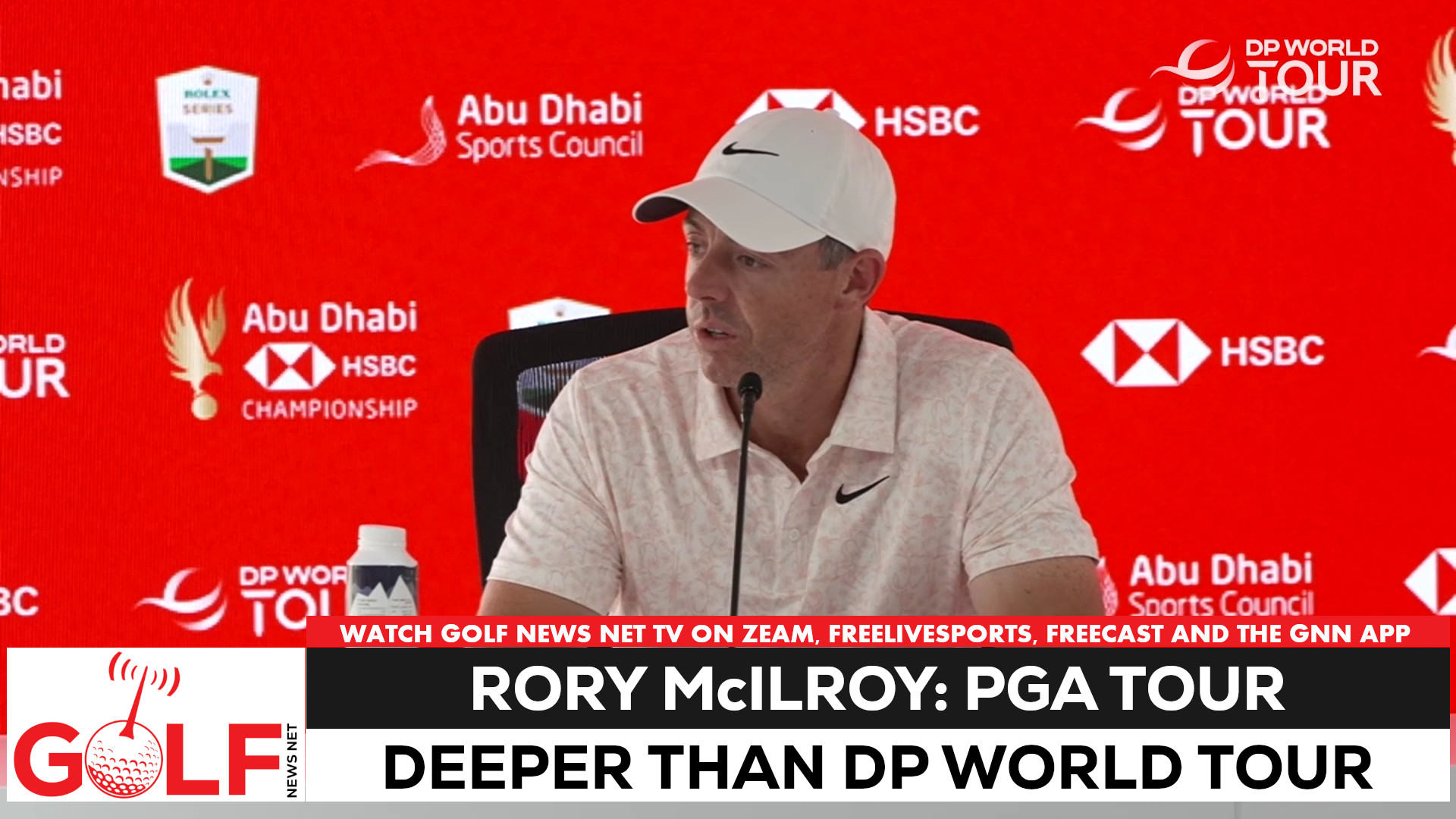Video thumbnail for Rory McIlroy: PGA Tour fields deeper than DP World Tour