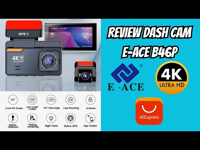 Video thumbnail for UNBOXING y REVIEW dash cam E-ACE b46p 4k de ALIEXPRESS!