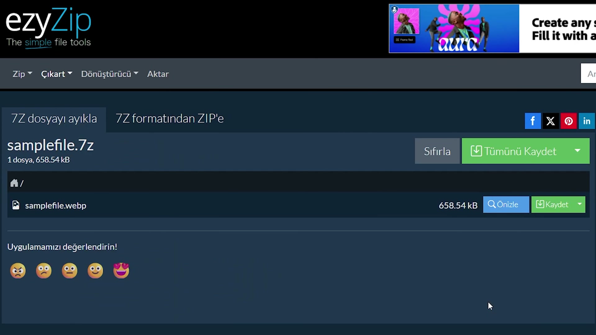 Video thumbnail for 📦 7Z Dosyalarını Çevrimiçi Olarak Ücretsiz Açma | Yazılım Kurulumu Gerekmez