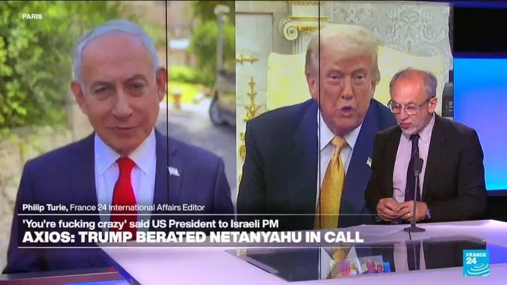Video thumbnail for 'Crazy': Trump-Netanyahu tensions flare over Iran and Hezbollah