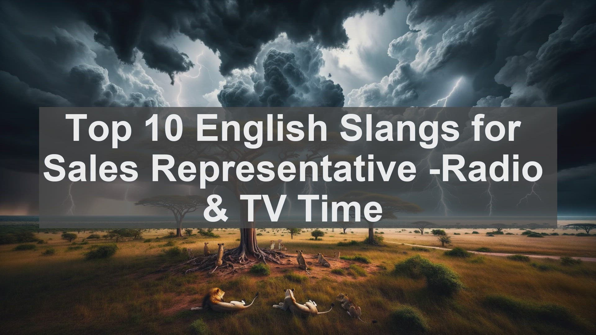 'Video thumbnail for Top 10 English Slangs for Sales Representative Radio  TV Time'