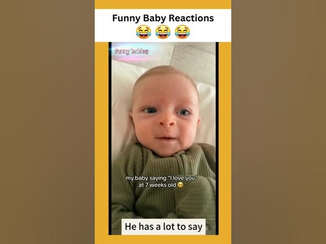 Video thumbnail for Funny Baby Reactions 🤣🤣