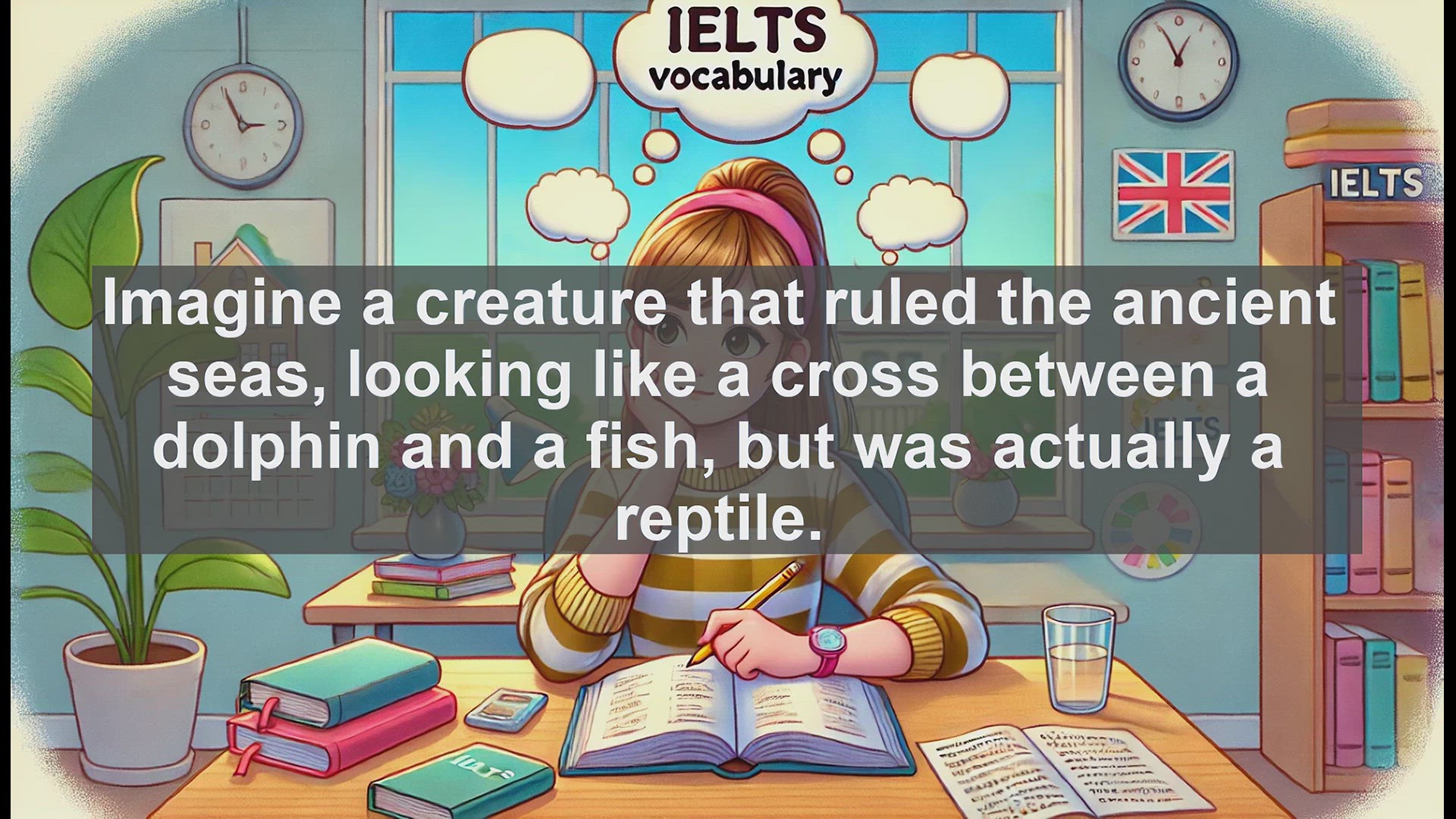 'Video thumbnail for 2000 Must Know IELTS 9.0 Vocabulary - Ichthyosaurs: Ancient Sea Reptiles for IELTS Success'