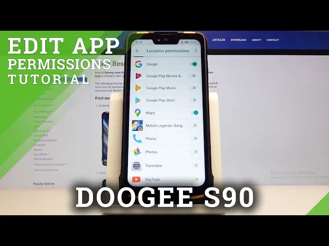 Video thumbnail for How to Change App Permission in DOOGEE S90 – Apps Settings