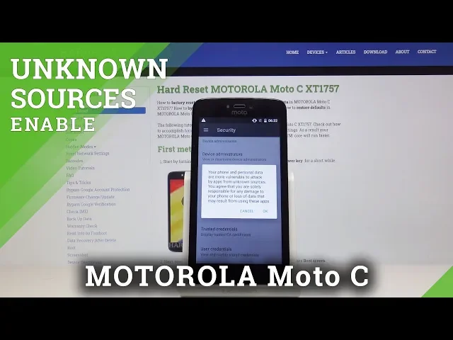 Video thumbnail for How to Install Apps from Unknown Sources on MOTOROLA Moto C - Allow Installation