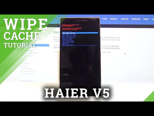 Video thumbnail for How to Wipe Cache on HAIER V5 - Reset Cache Partition
