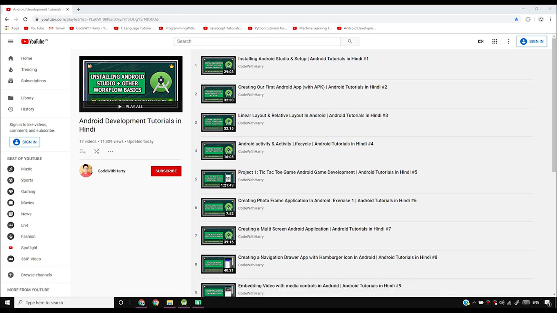 'Video thumbnail for Adding Volley Library dependency & Fake JSON API _ Android Tutorials in Hindi #18'