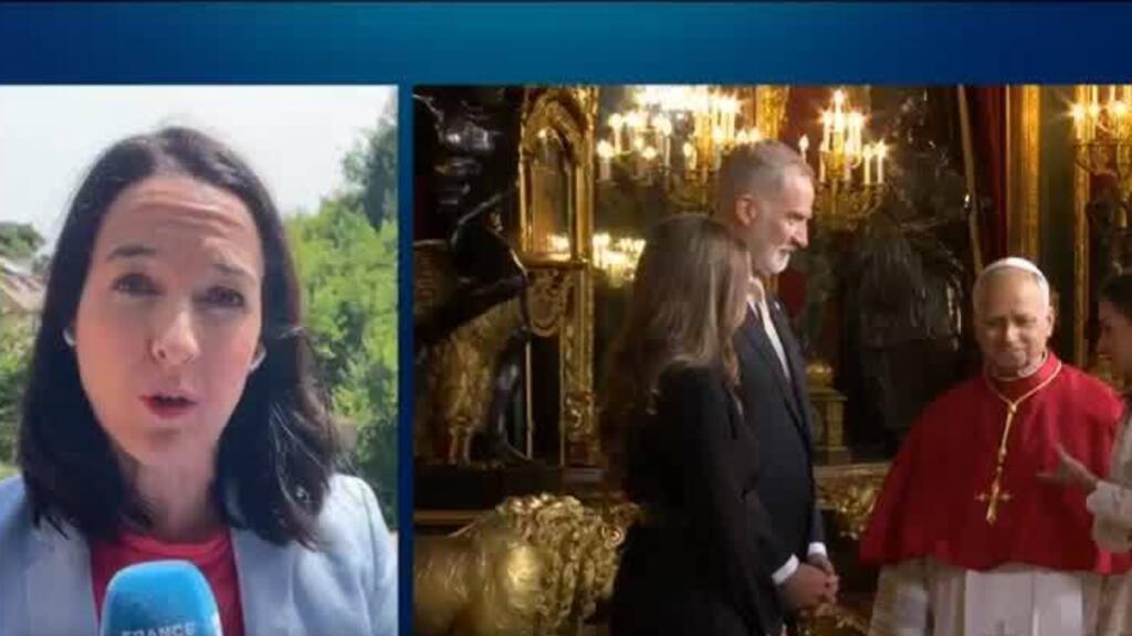 Video thumbnail for Pope Leo visits Spain with focus on immigration