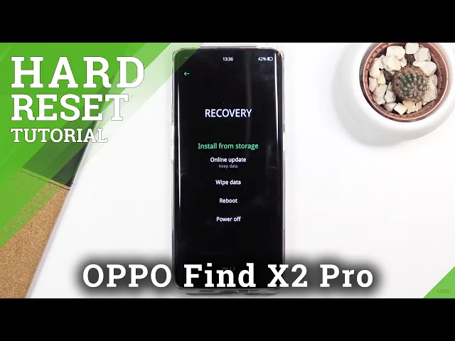 Video thumbnail for HARD RESET OPPO Find X2 Pro – Restore Defaults / Wipe Data using Recovery Mode