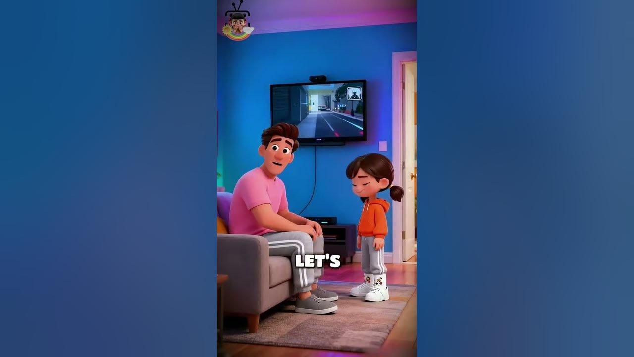 Video thumbnail for Who painted my face like a cat?! 😰💥🥰 #shorts #animetion #rumi😻