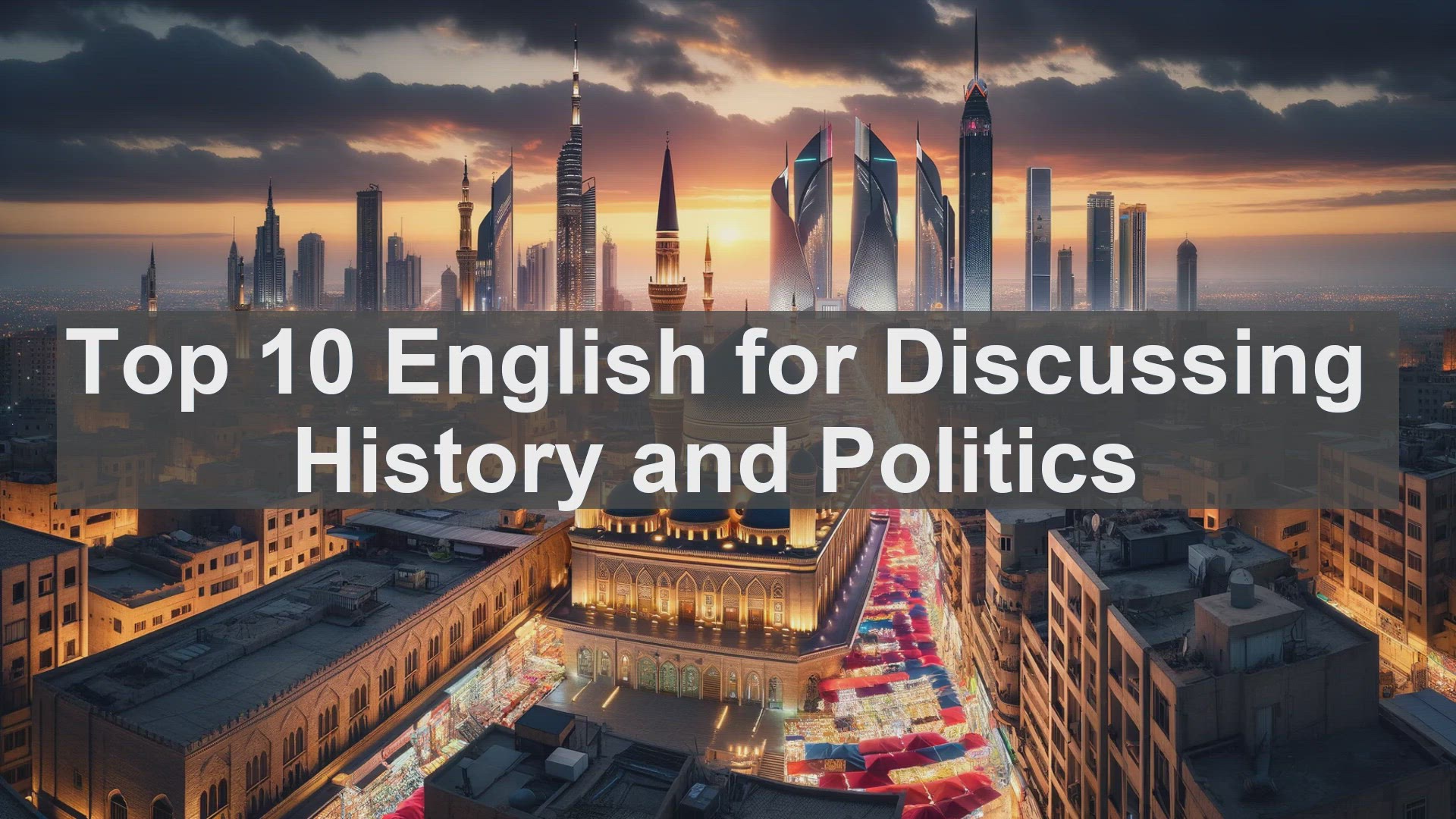 'Video thumbnail for Top 10 English for Discussing History and Politics'