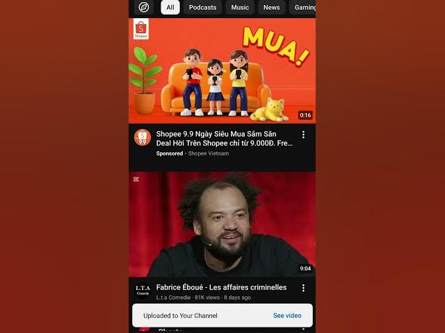 Video thumbnail for Решение: Видео не отображаются при загрузке на YouTube с телефона