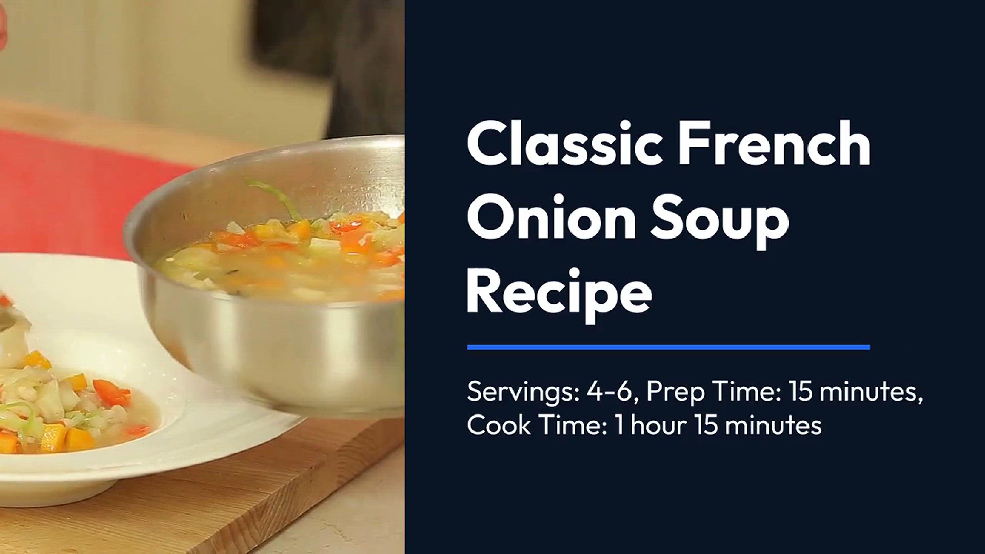 Video thumbnail for Authentic French Onion Soup: A Step-by-Step Guide to Comfort in a Bowl