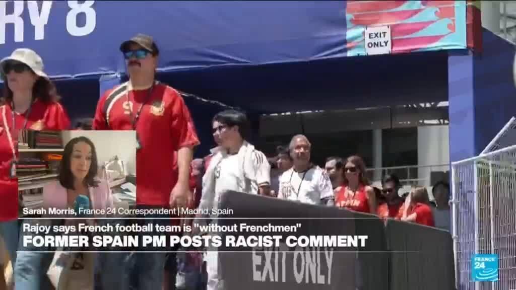 Video thumbnail for Spain ex-PM draws criticism with 'xenophobic' remark on French team