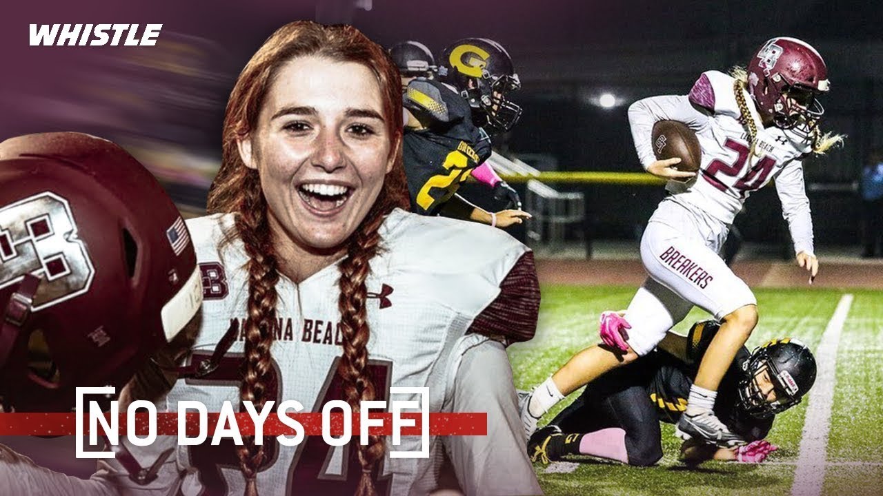 Video thumbnail for 17-Year-Old Female Football TOUCHDOWN QUEEN